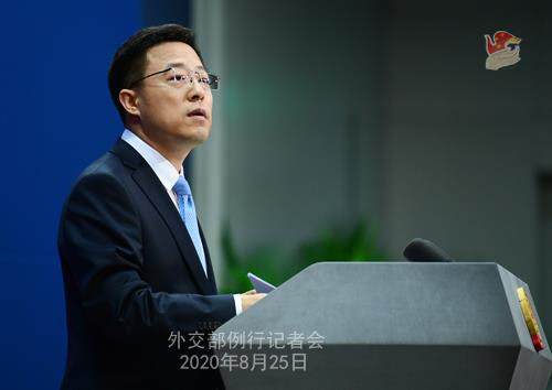 자오리젠(趙立堅) 중국 외교부 대변인.  <중국 외교부 제공>